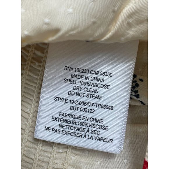 NWT Joie Aged White Floral Peasant Blouse Sz Large L $248 - Picture 8 of 10